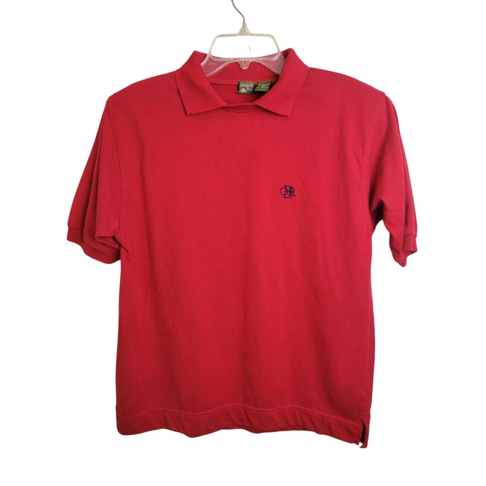 Vintage 90s Outback Red‎ Short Sleeve Preppy Polo Shirt Women's Size Medium